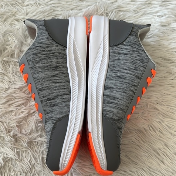 New NOW Men’s embroidered back Walking Shoes in grey multi size 12 - Picture 7 of 12